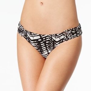Dolce Vita Black White Ikat Macrame Hipster Bikini